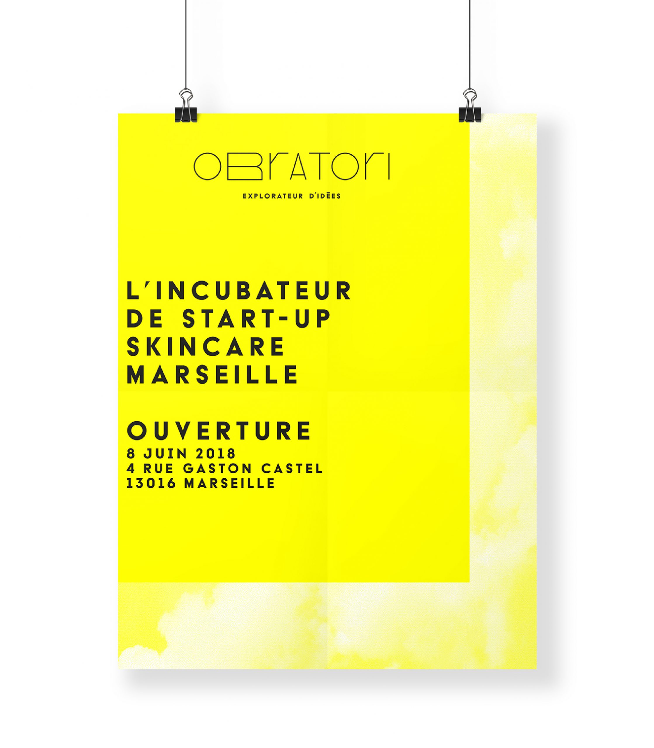 Affiche Obratori start-up studio L'occitane