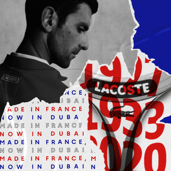 Post Instagram Lacoste tennis Djokovic France Dubai