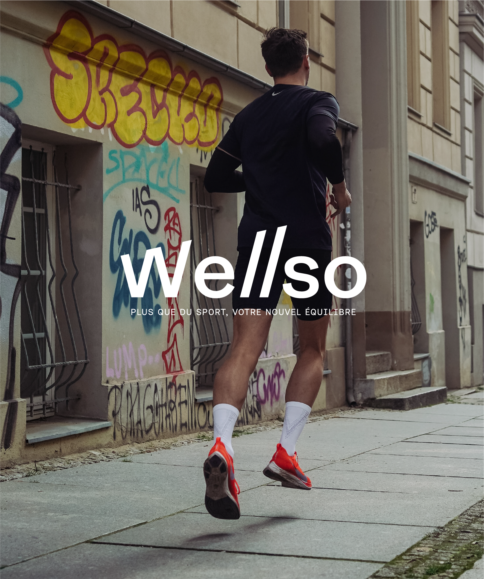 Wellso running logo et baseline