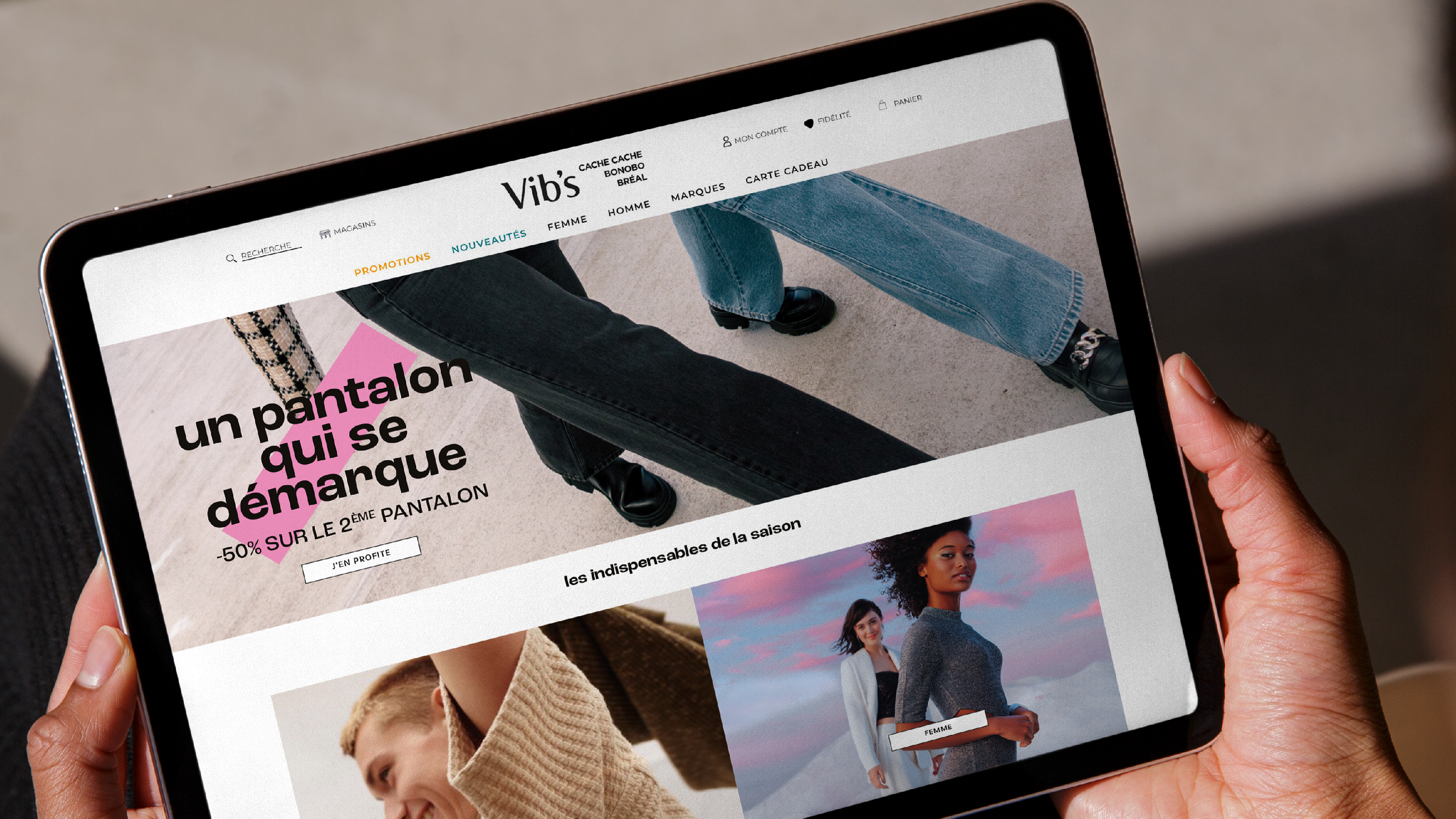 Rebranding Vib's site internet