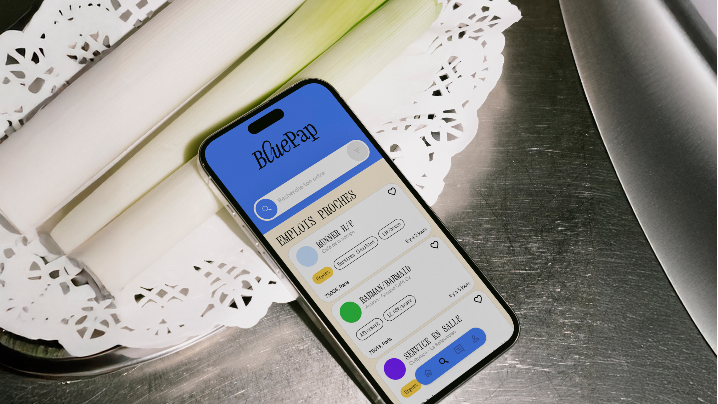 BluePap app appli téléphone