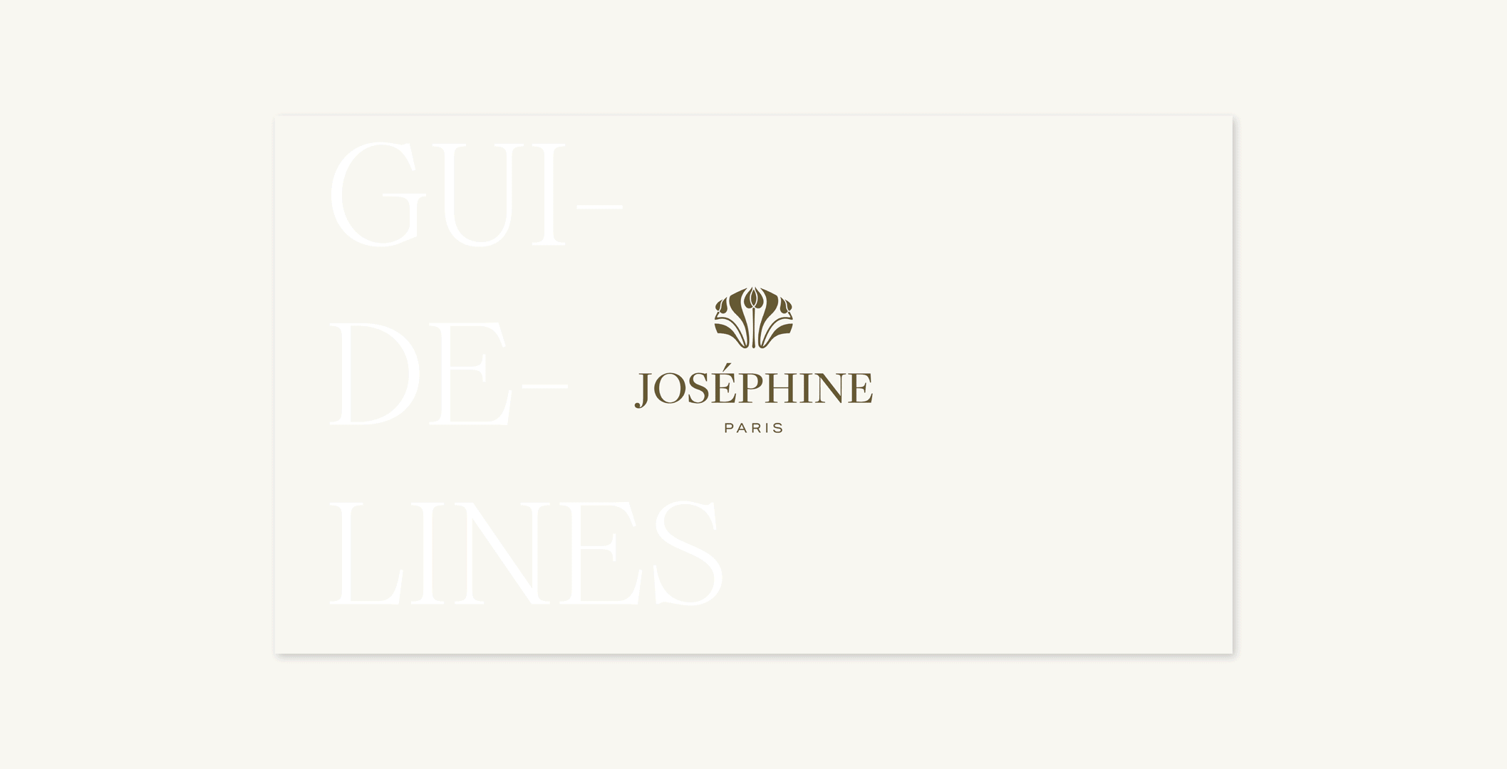 Joséphine Paris maroquinerie guidelines identité visuelle