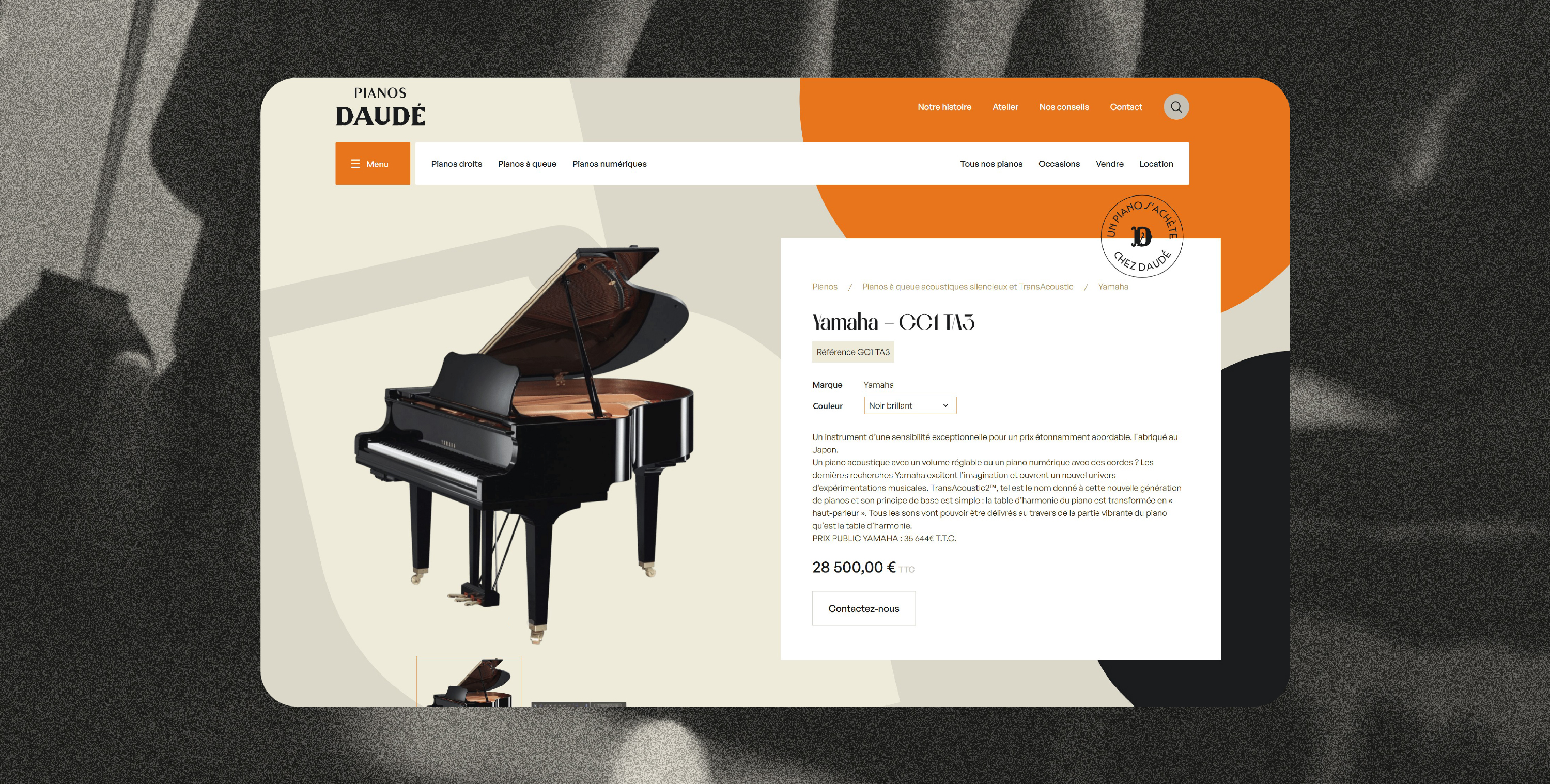 pianos daudé site internet