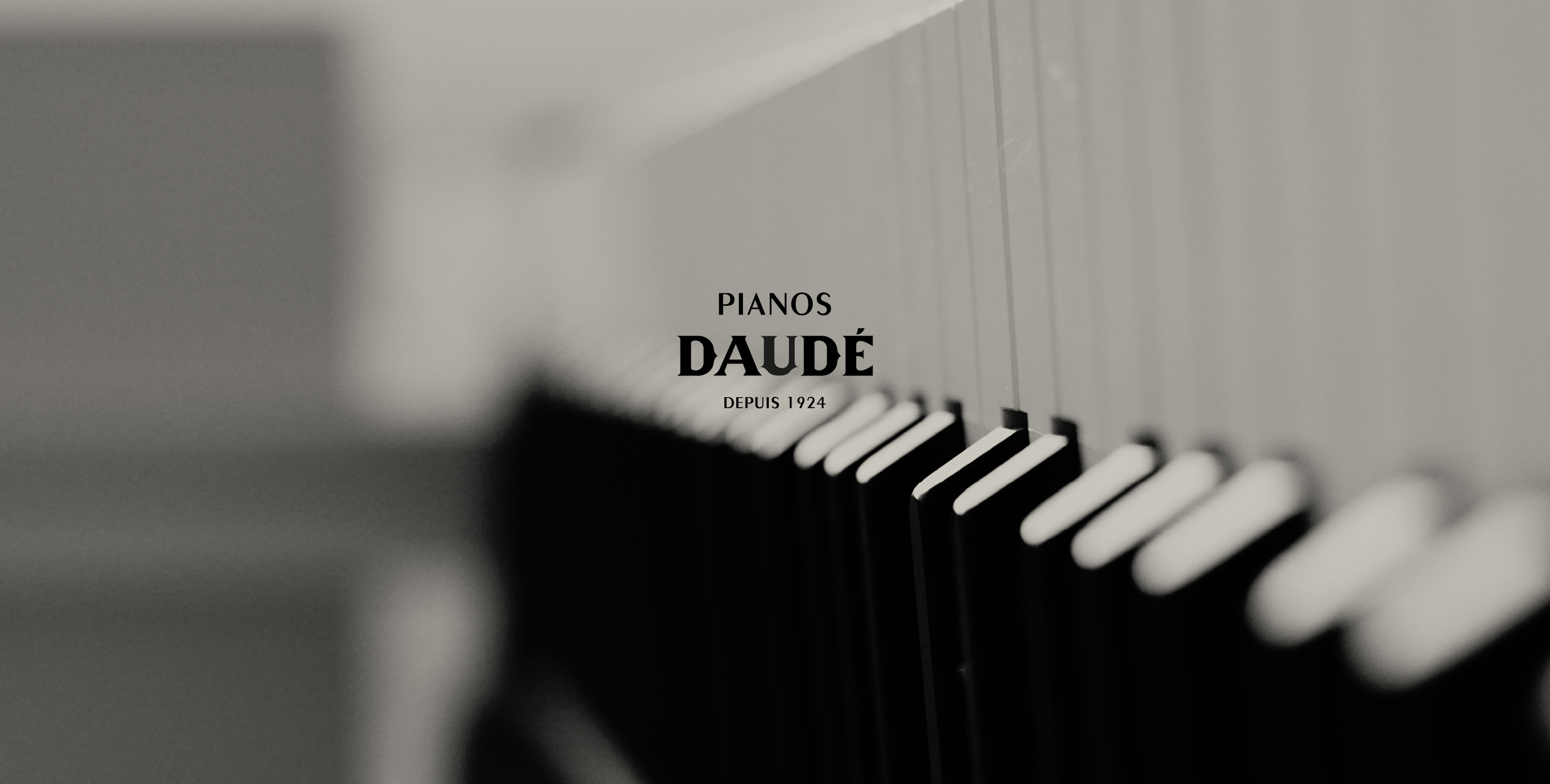 pianos daudé logo nouveau identité