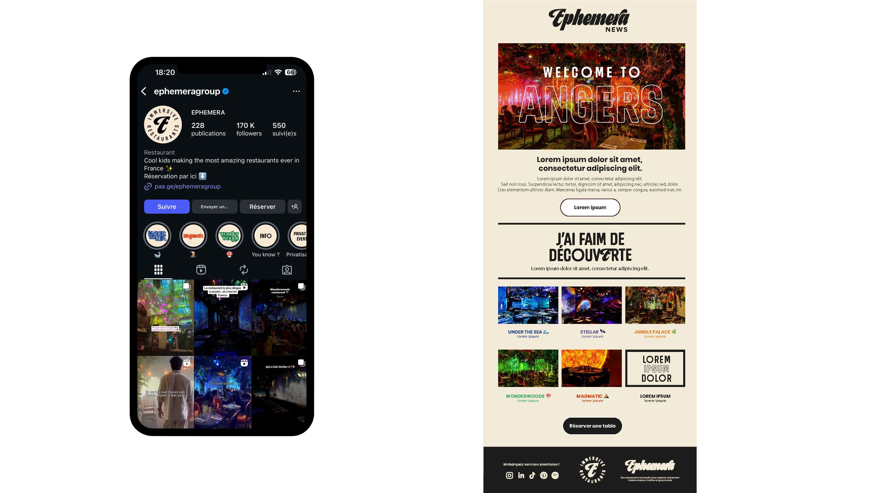 ephemera site internet social media digital